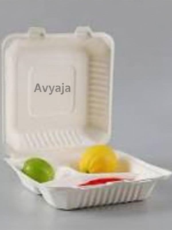 food placed on clamshell